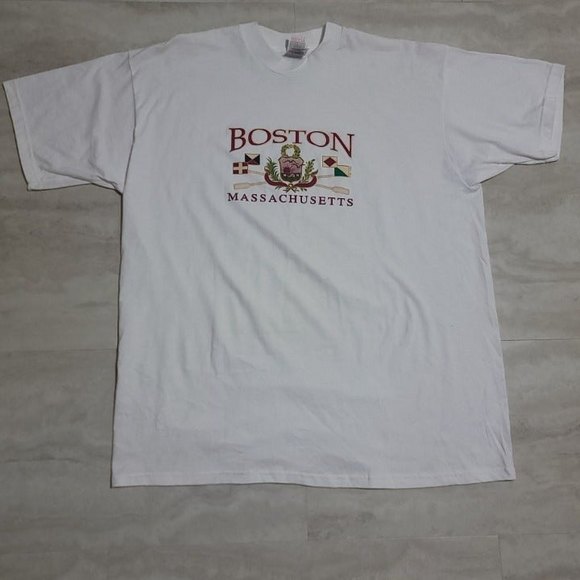 Fruit of the Loom Other - Vintage Boston Massachusetts Graphic White Fruit of the Loom T-Shirt XL